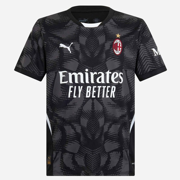 Tailandia Camiseta AC Milan Portero 2024/25 Negro Gris